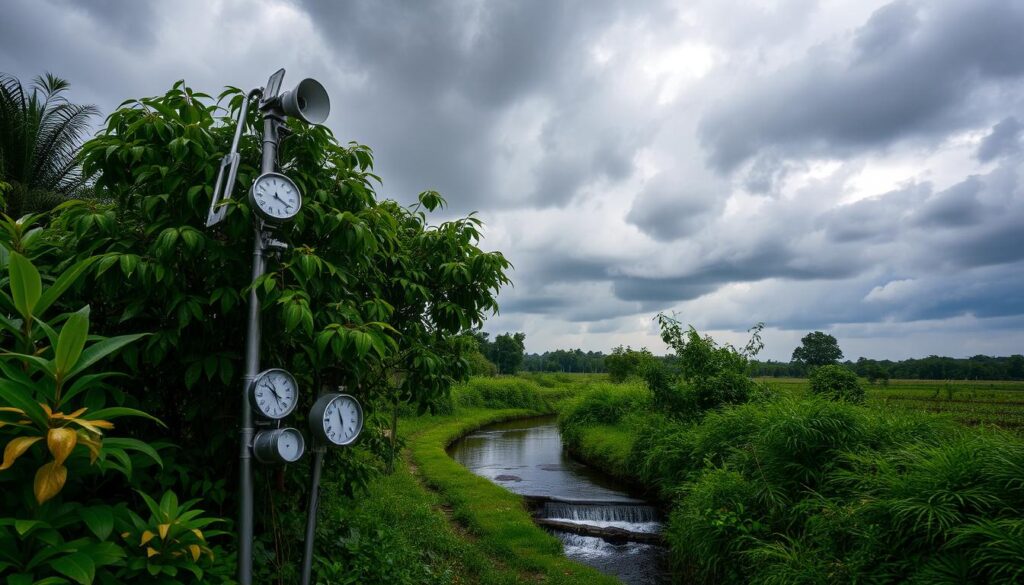 weather monitoring during rainy season