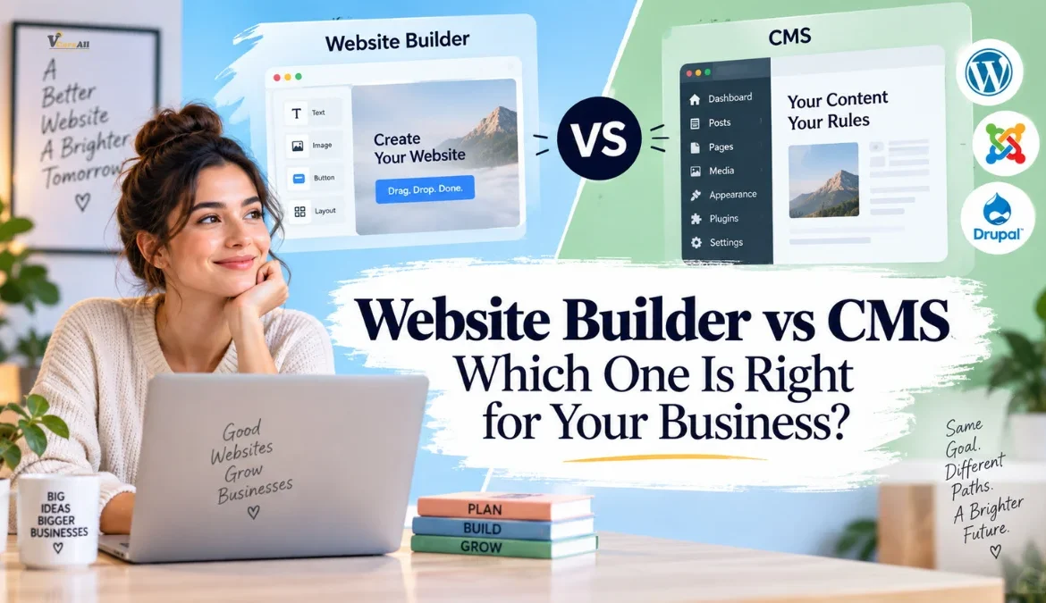 Website Builder vs CMS comparison for small businesses