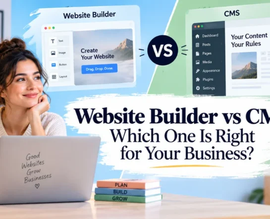 Website Builder vs CMS comparison for small businesses