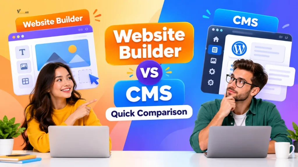 Website Builder vs CMS comparison for small businesses
